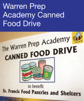 Community Events - Warren Prep Academy Canned Food Drive