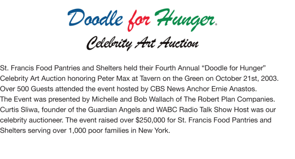 Fundraising - Doodle For Hunger IV, 2003