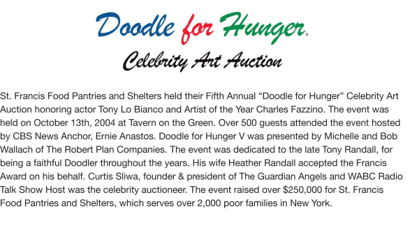 Fundraising - Doodle For Hunger V, 2004