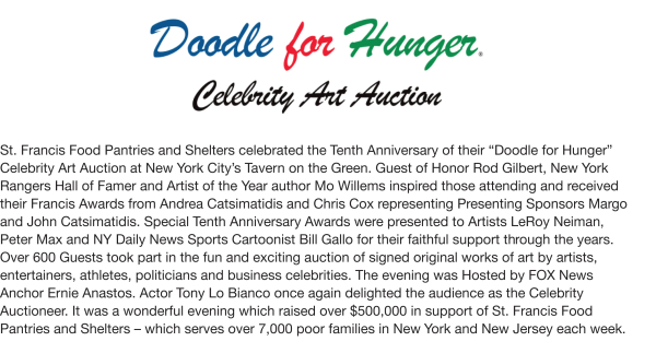 Fundraising - Doodle For Hunger X, 2009