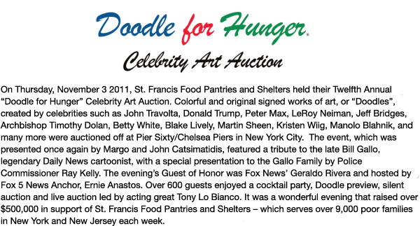 Fundraising - Doodle For Hunger XI, 2010